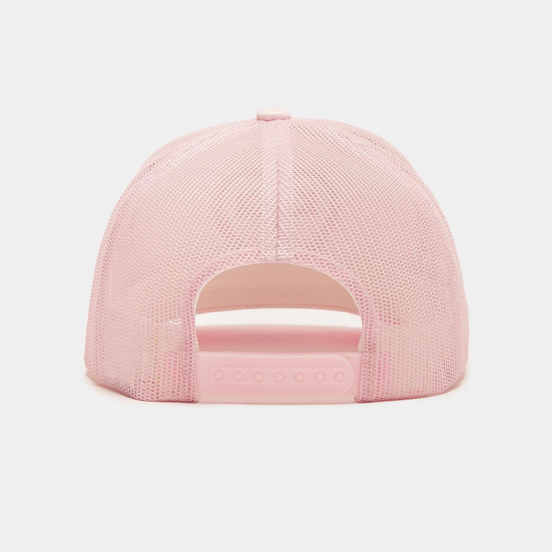 Womens Striped Heart G'S Interlock Knit Trucker Hat Blush - AW23