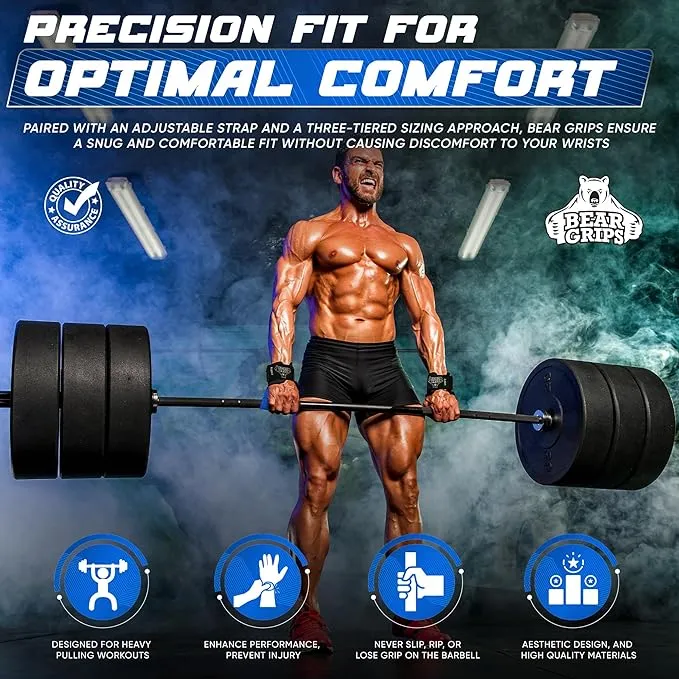 Workout Grips With Wrist Straps