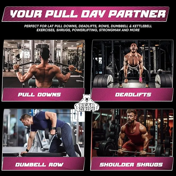 Workout Grips With Wrist Straps
