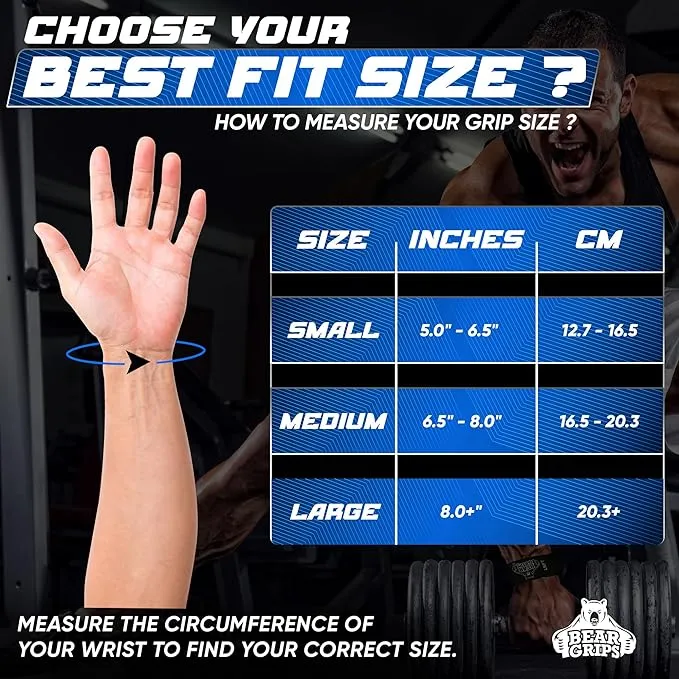 Workout Grips With Wrist Straps