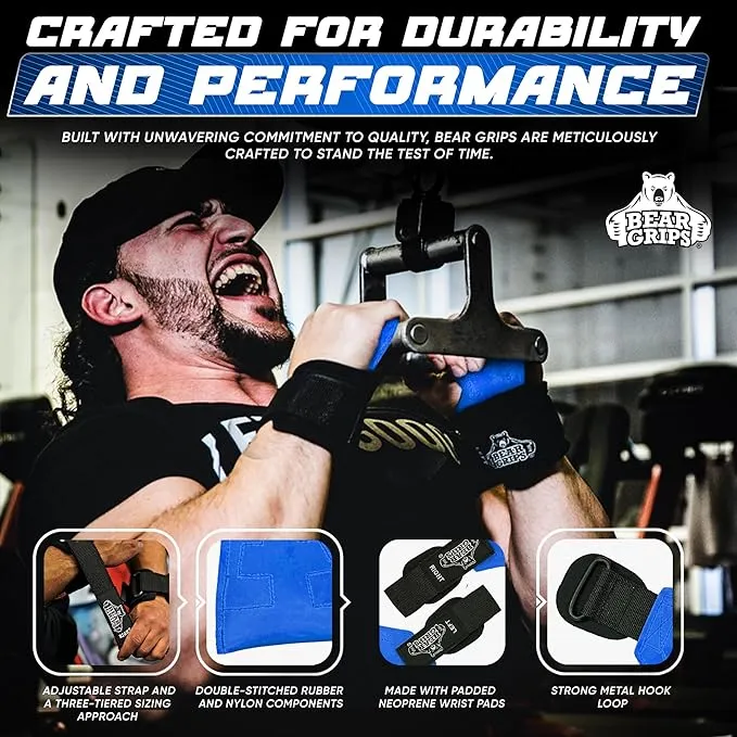 Workout Grips With Wrist Straps