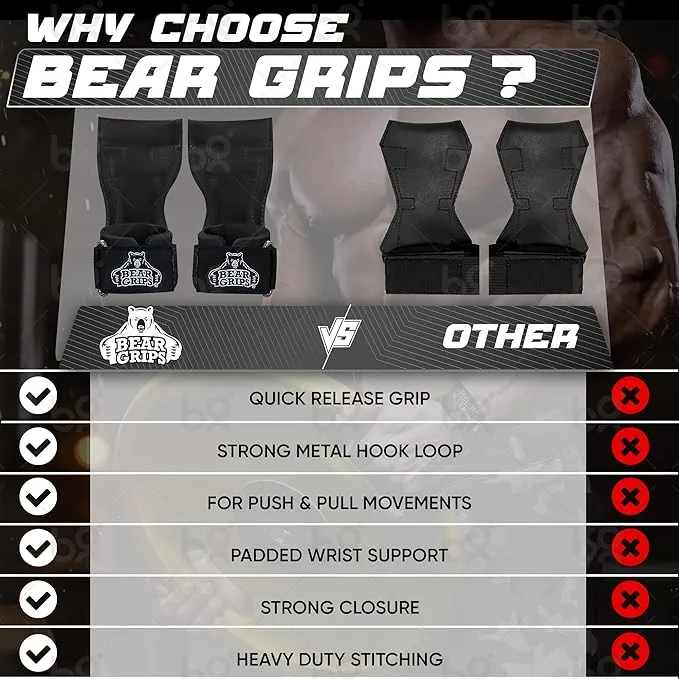 Workout Grips With Wrist Straps