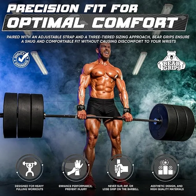 Workout Grips With Wrist Straps