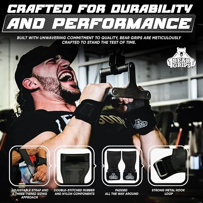 Workout Grips With Wrist Straps