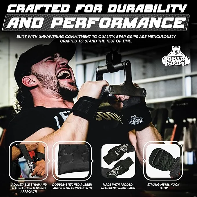 Workout Grips With Wrist Straps