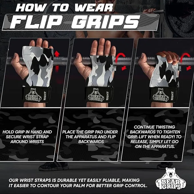 Workout Grips With Wrist Straps
