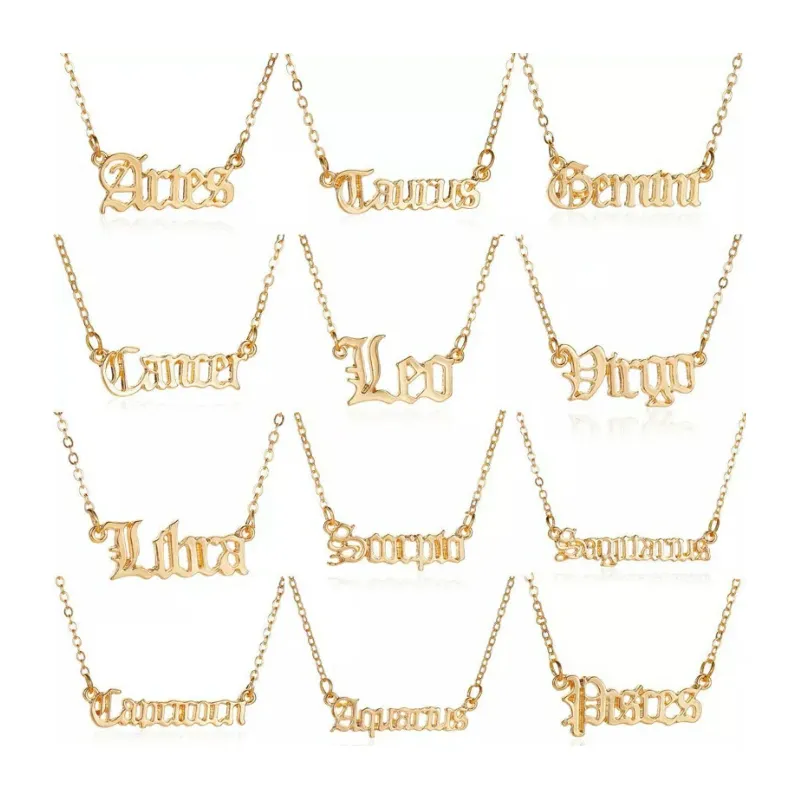 Zodiac Necklaces (12 Options)