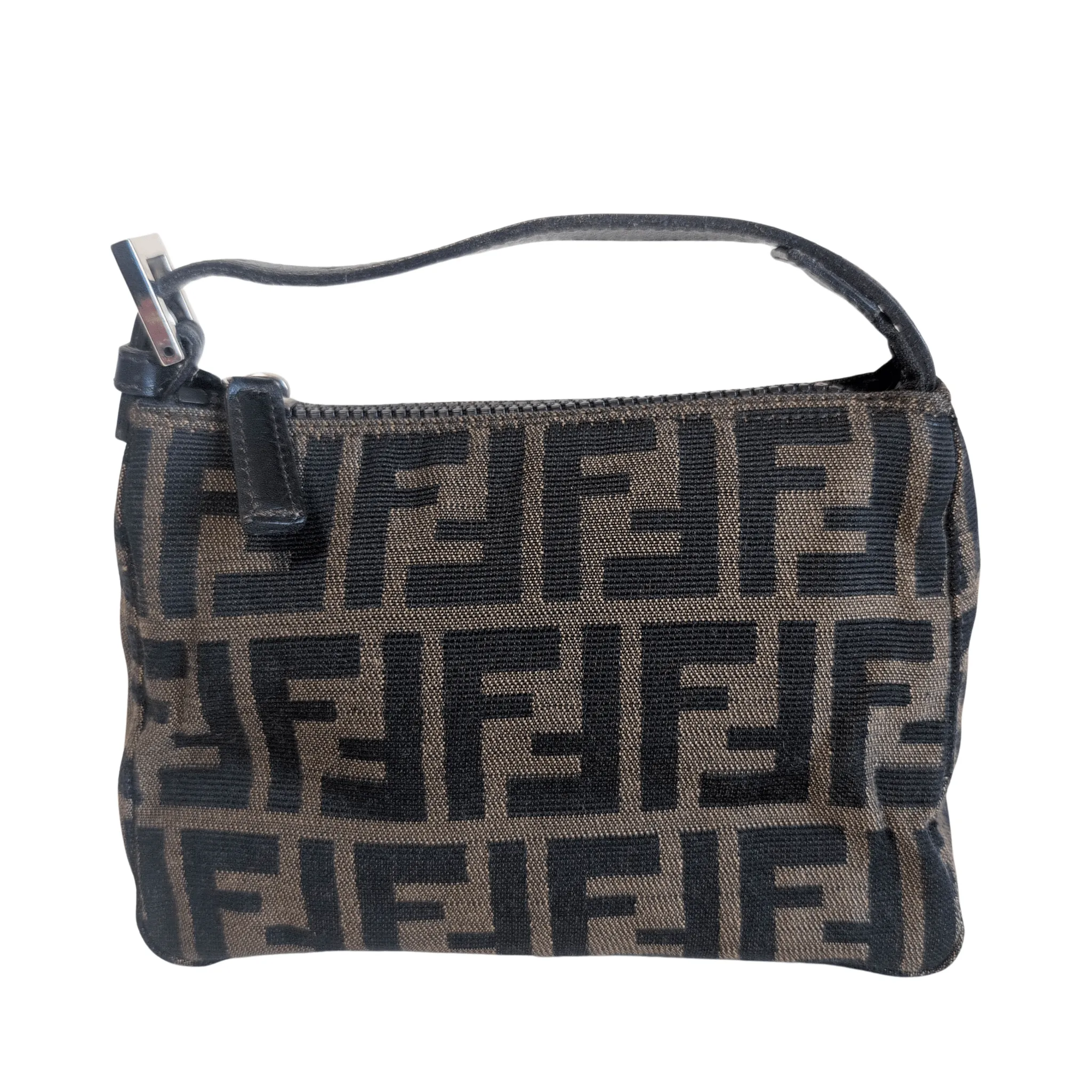 Zucca Brown Canvas Pouch Bag