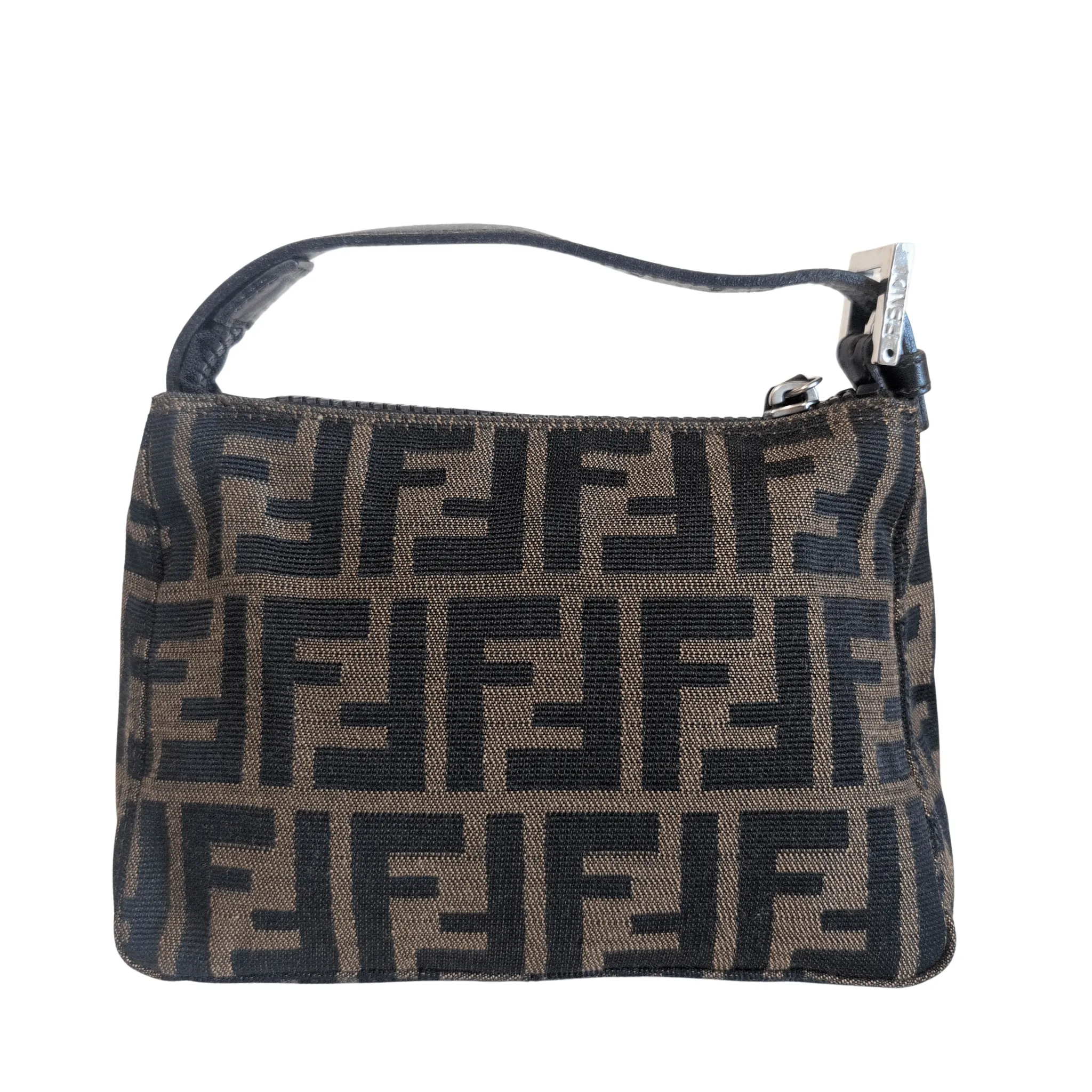 Zucca Brown Canvas Pouch Bag