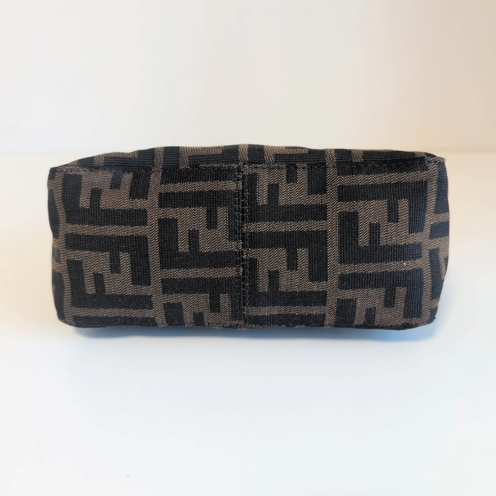 Zucca Brown Canvas Pouch Bag